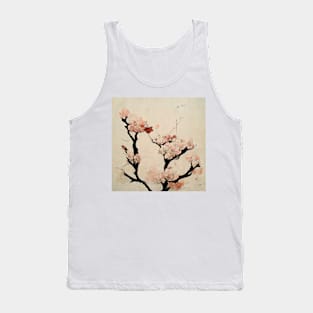 Traditional Japanese Sakura Canvas #1 Tank Top